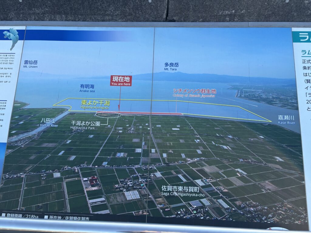 案内板の写真：現在地の空港写真