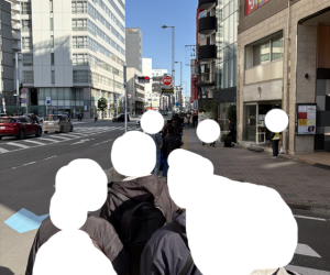 店の前列の長さの写真